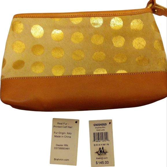 Brahmins - NWT Purse Made From Printed Calf Hair & Genuine Leather, Org Dust Bag - Picture 5 of 13